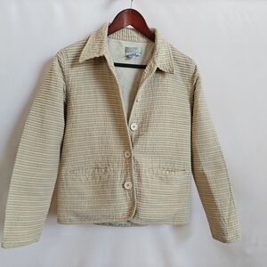 The Territory Ahead Cream Button-Up Jacket